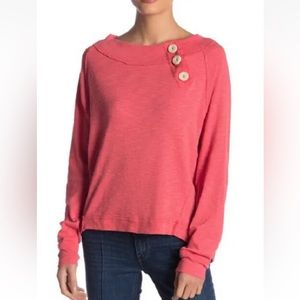 We the free don’t forget me long sleeve pullover top size medium